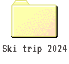 Ski trip folder