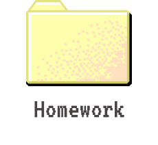 Homework folder